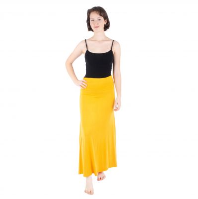 Dlhá jednofarebná sukňa Panjang Yellow | UNI (S/M), XXL