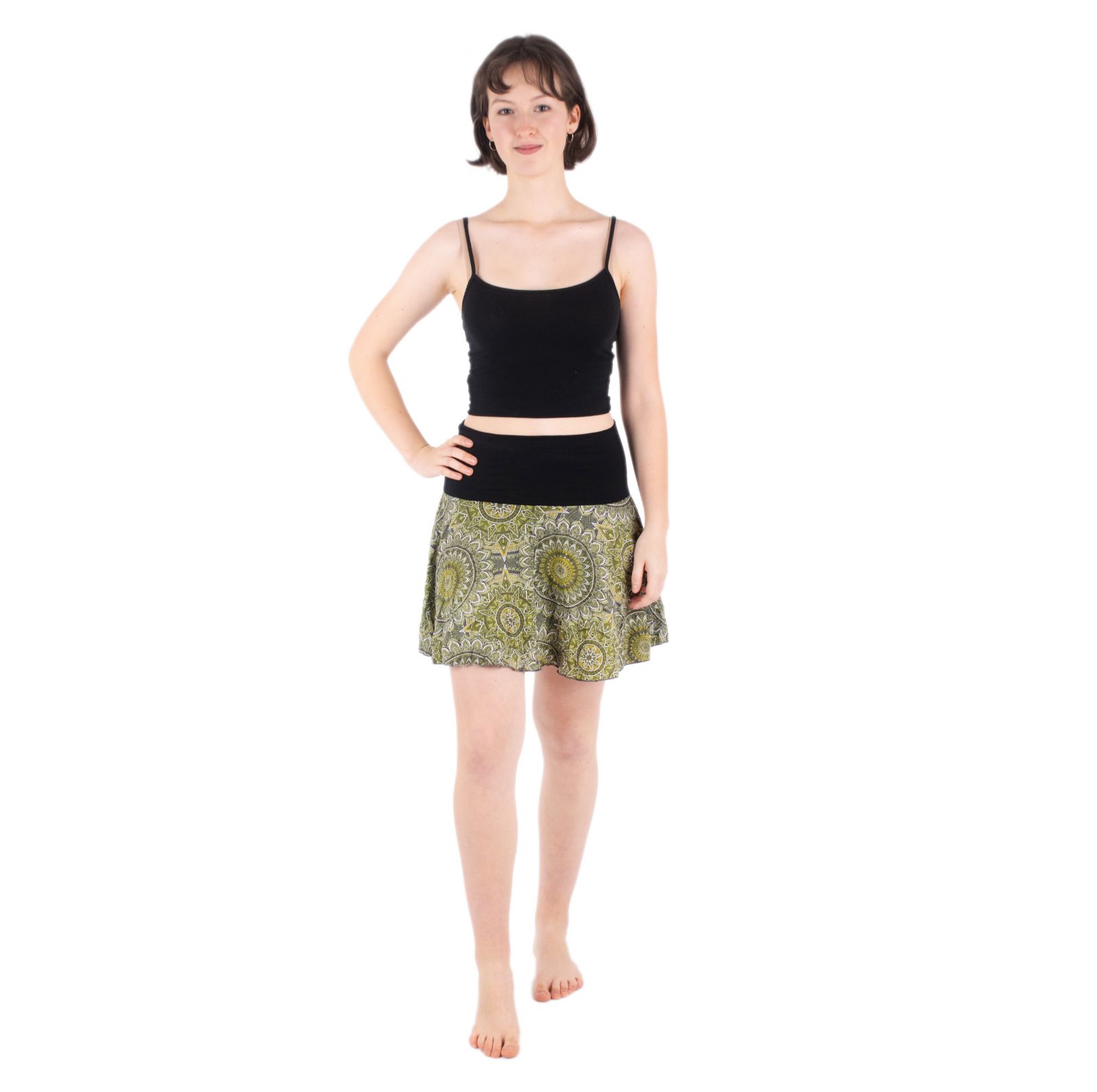 Kruhová mini sukňa Lutut Zaramo Thailand