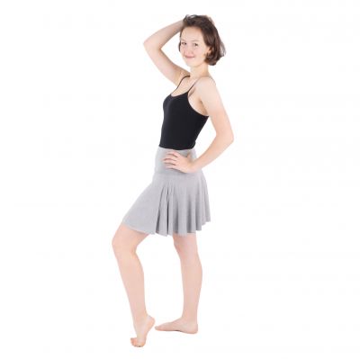 Sivá kruhová mini sukňa Lutut Light Grey Thailand