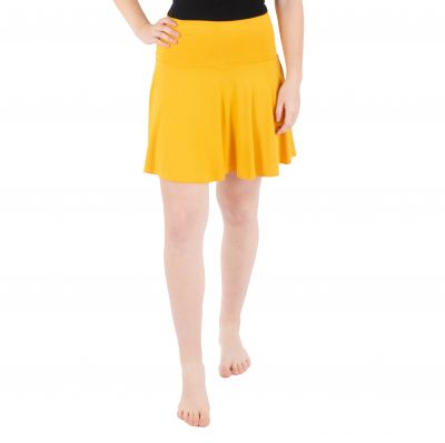 Žltá kruhová mini sukňa Lutut Yellow Thailand