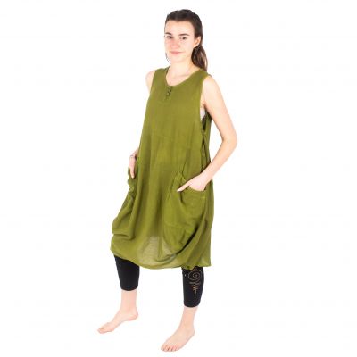 Khaki zelené letné šaty Kwanjai Khaki Thailand