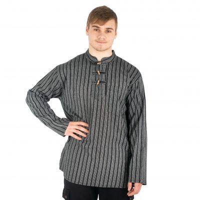 Kurta Vikram Hitam - pánska košeľa s dlhým rukávom | M, L, XL, XXL