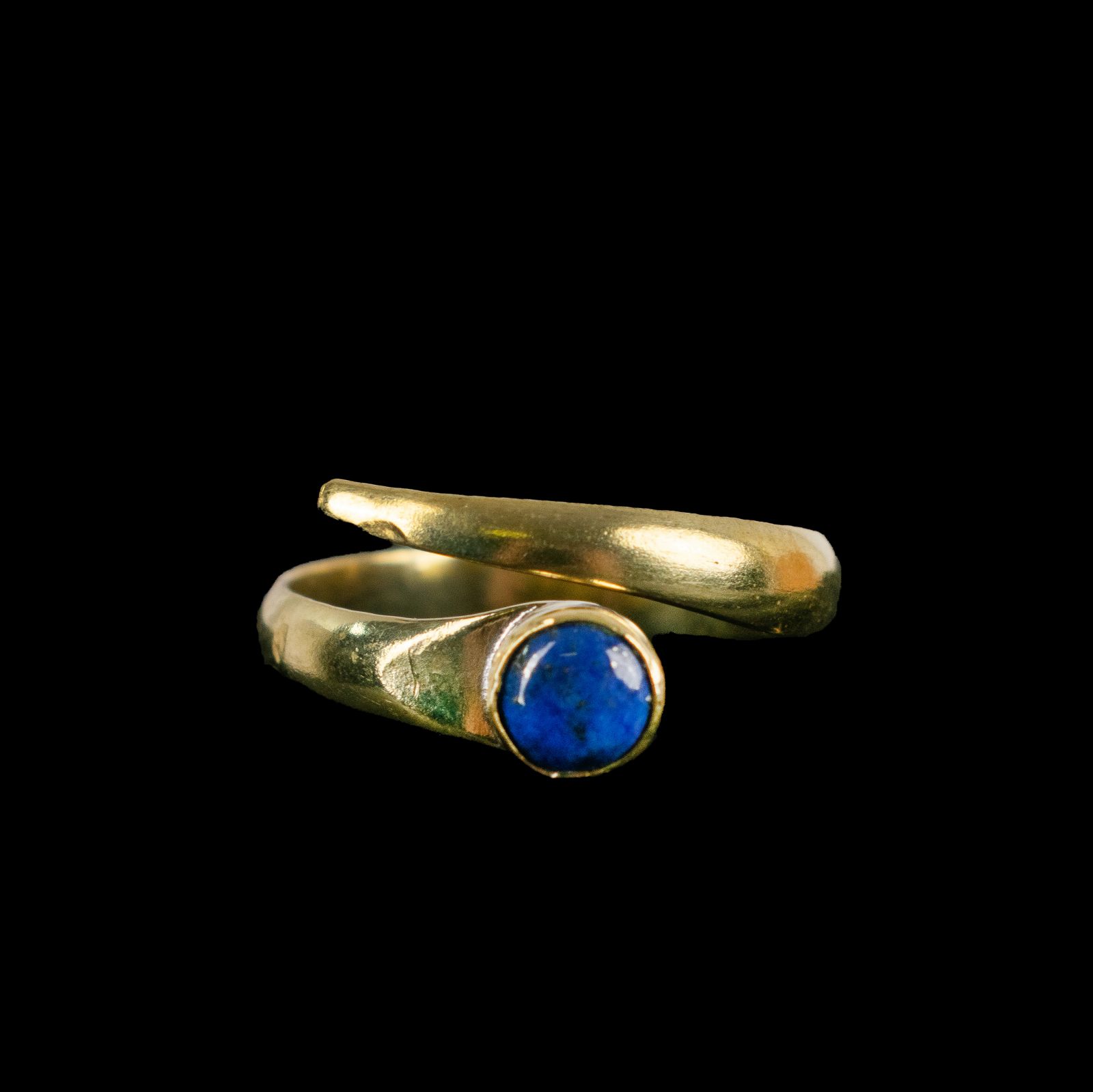 Mosadzný prsteň Dimitra Lapis Lazuli India