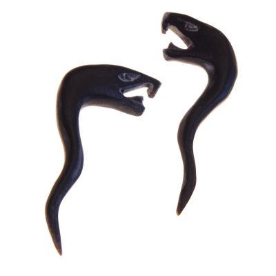 Rozťahovací piercing do ucha z rohu - Hady | ⌀ 4 mm