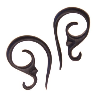 Rozťahovací piercing do ucha z rohu - Uprostred vlnobitia | ⌀ 4 mm, ⌀ 10 mm, ⌀ 12 mm