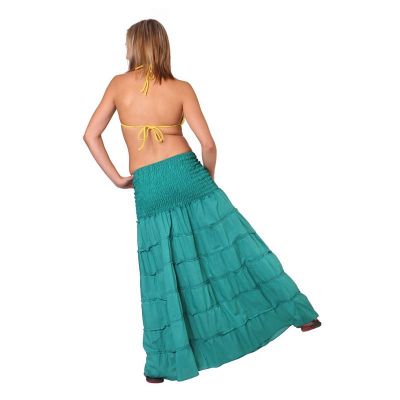 Dlhá etno maxi sukňa Hawa Turquoise India