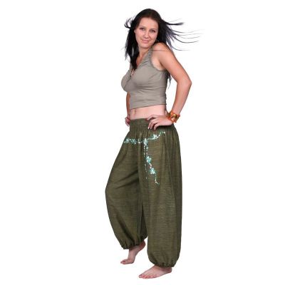 Turecké nohavice s výšivkou Sabuk Hijau Nepal