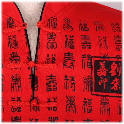 Pánske orientálne tričko Emperor Pinyin Red Thailand