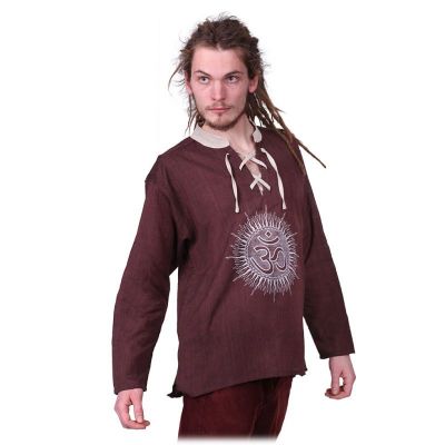 Kurta Matahari Hutan - pánska košeľa s dlhým rukávom Nepal