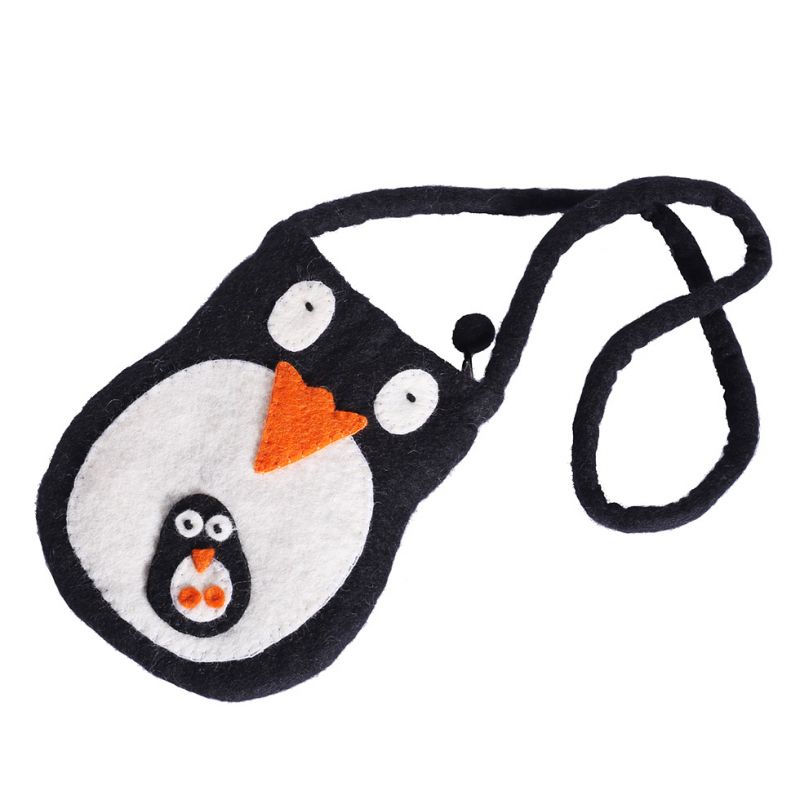 Plstená kabelka Tučniak