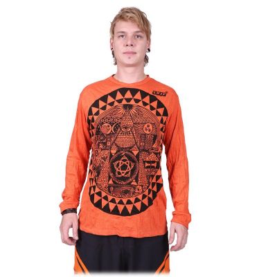 Pánske tričko Sure s dlhým rukávom - Pyramid Orange Thailand