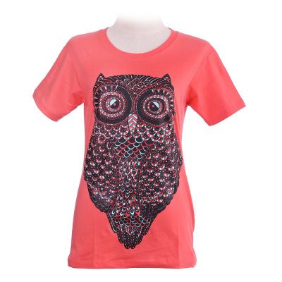 Dámske tričko Big Owl Pink | XS